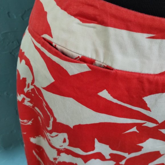 New York & Company Stretch Tropical Skirt - Picture 4 of 7